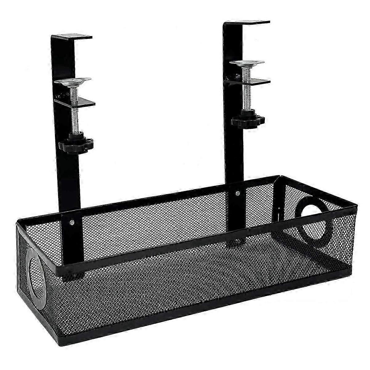 Under Desk Cable Management Box Tray Under Desk Wire Management Box Clamp Under Table Cord Management Organizer jn
