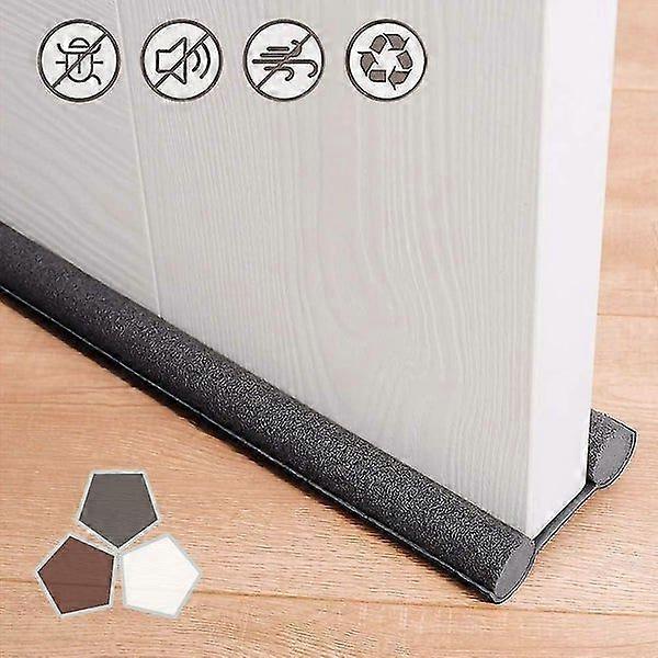 Under Door Seal Draft Stopper for Exterior and Interior Doors - Energy Efficient Noise Blocker, Easy DIY Installation