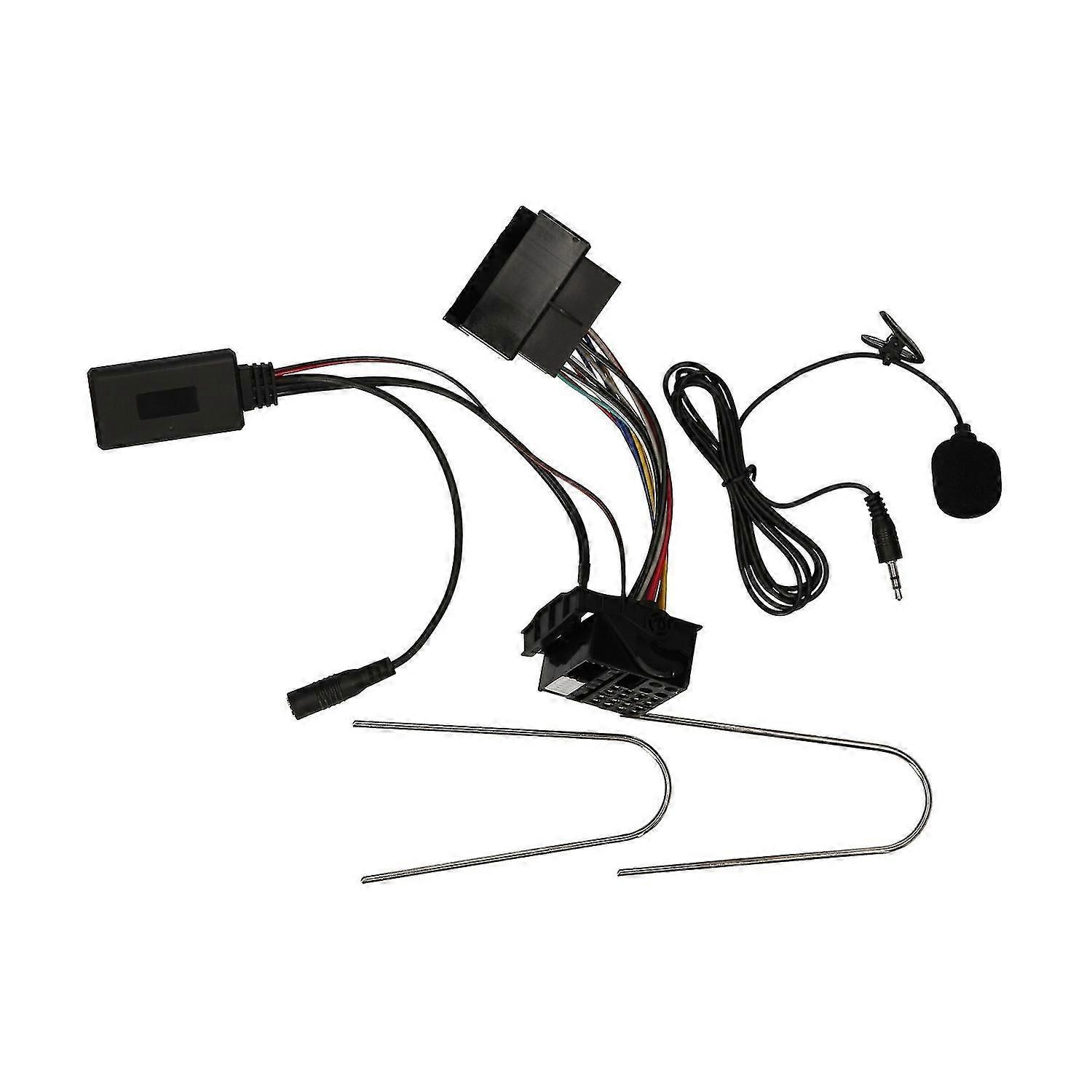 Car BT 5.0 Module Adapter with Microphone Wireless Radio Stereo AUX-IN Audio Adapter 12pin Replaceme