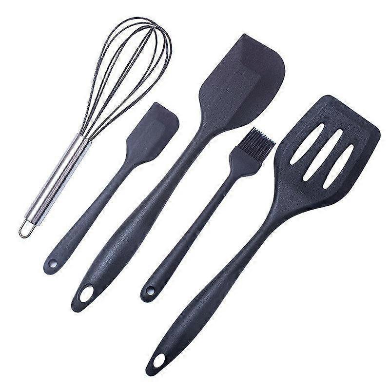 5Pcs/set  Silicone Kitchenware Baking Whisk Oil Brush Fried Steak Spatula Spatula Set Small Kitchen Utensils