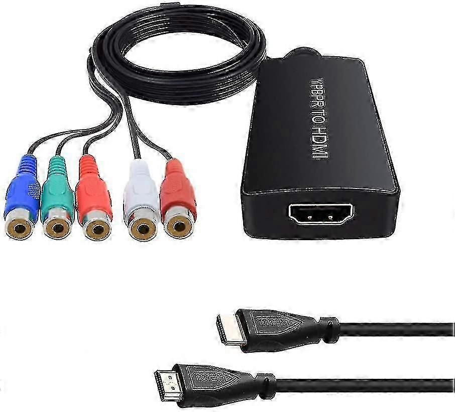 Hdmi To Ypbpr Converter With Hdmi Cable Hdmi To Component Adapter Supports 720/1
