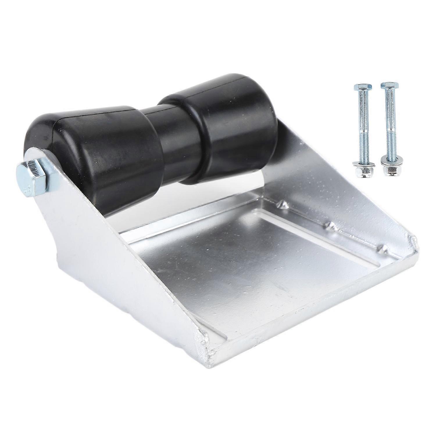 Boat Trailer Rollers with Bracket 8 Inch Keel Roller Assembly Kit Galvanized Steel Rubber Keel Rolle