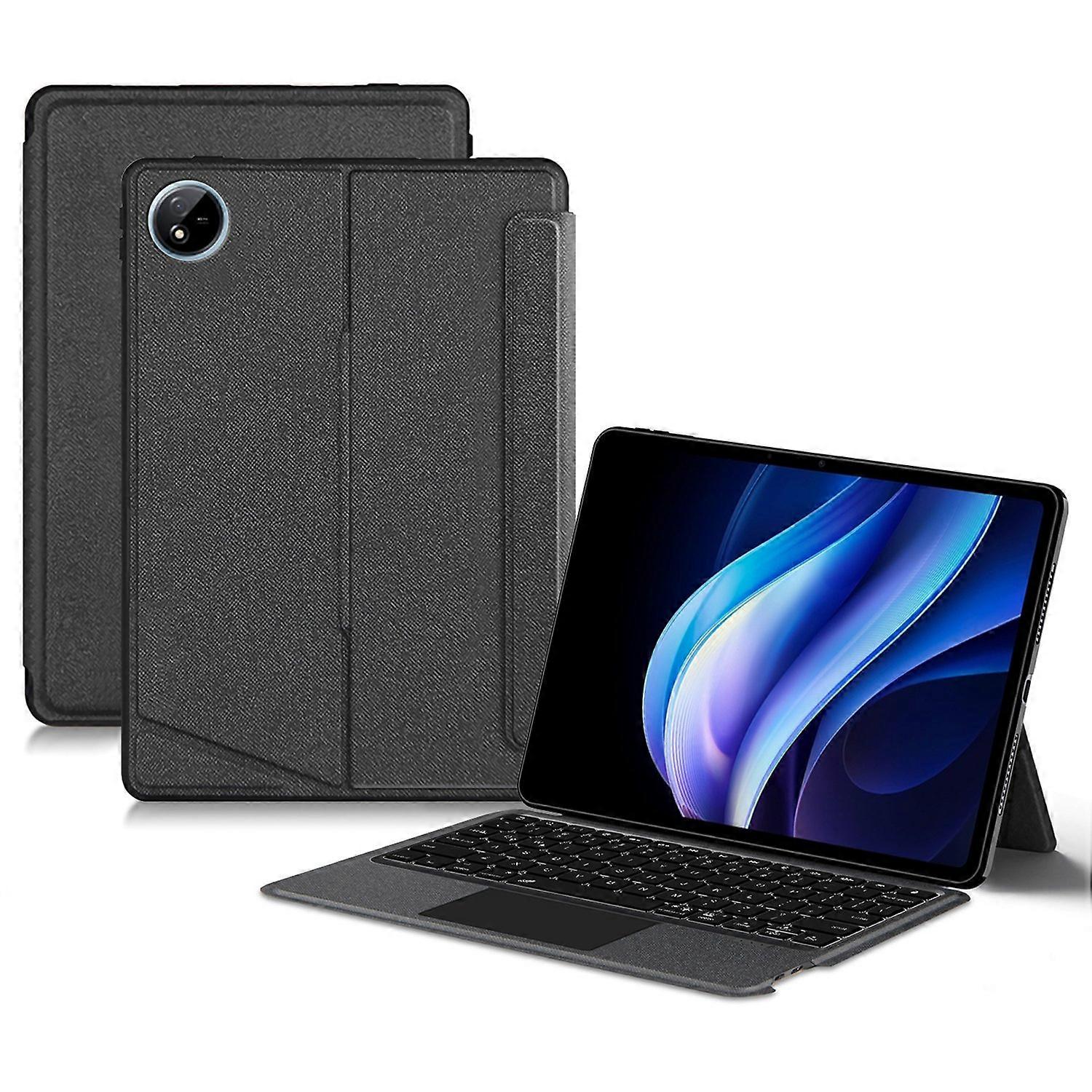 Compatible with vivo Pad3 Leather Case + Bluetooth-compatible Keyboard with Backlight Trackpad