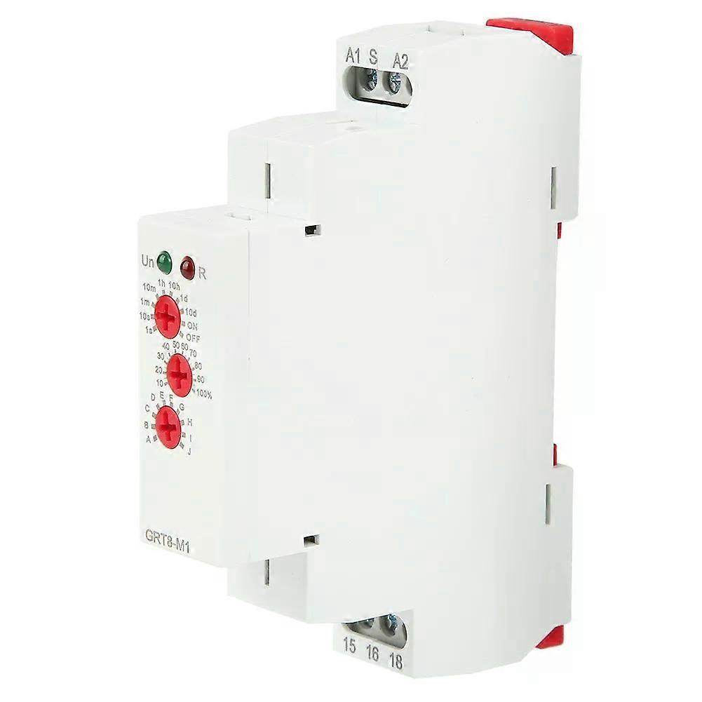 GRT8M1 Multifunctional Delay Time Relay with 10 Functions DIN Rail Mount AC 230V Multifunctional Delay Relay