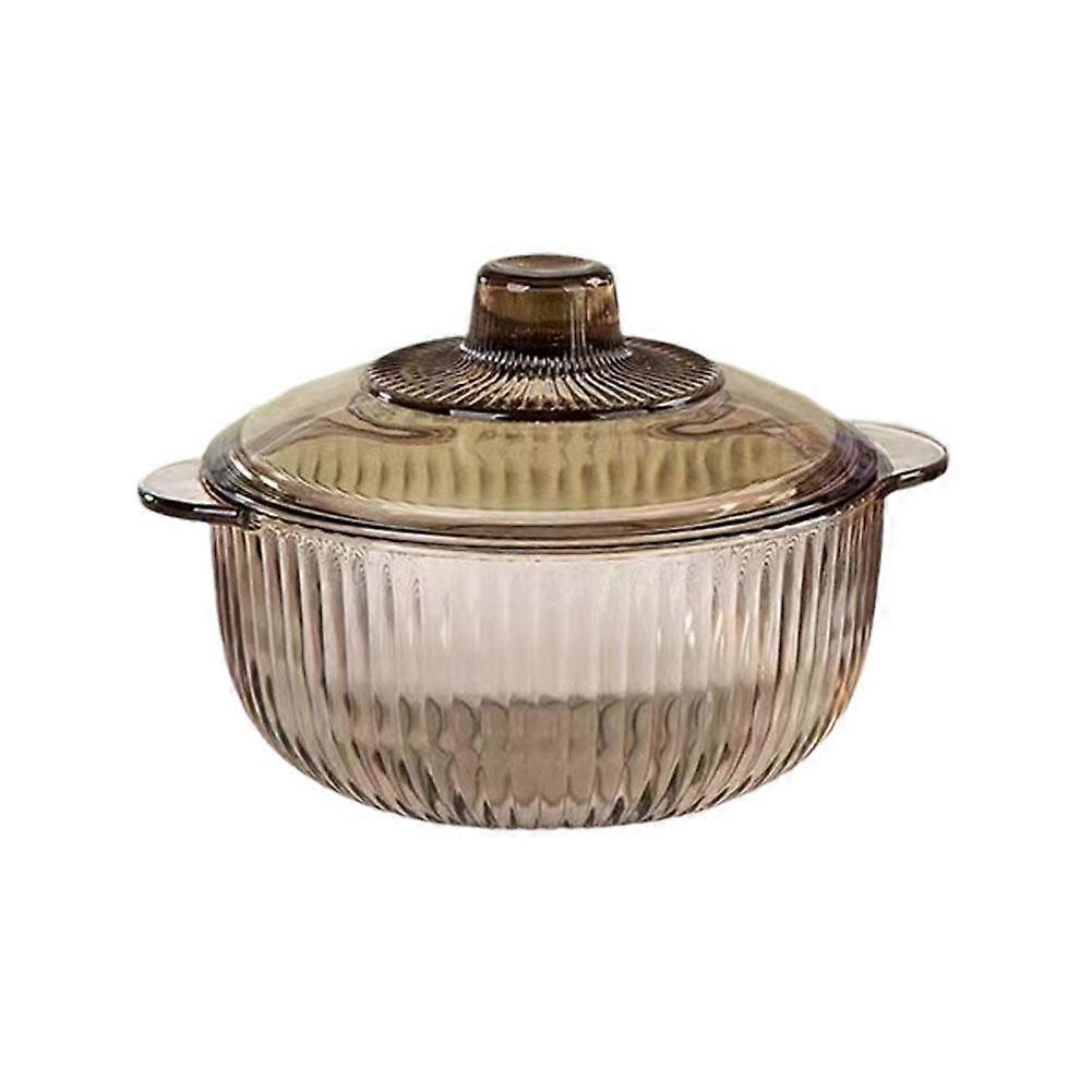 Glaskochtopf Hitzebeständiges Borosilikatglas Kochgeschirr Herdtopf-Set