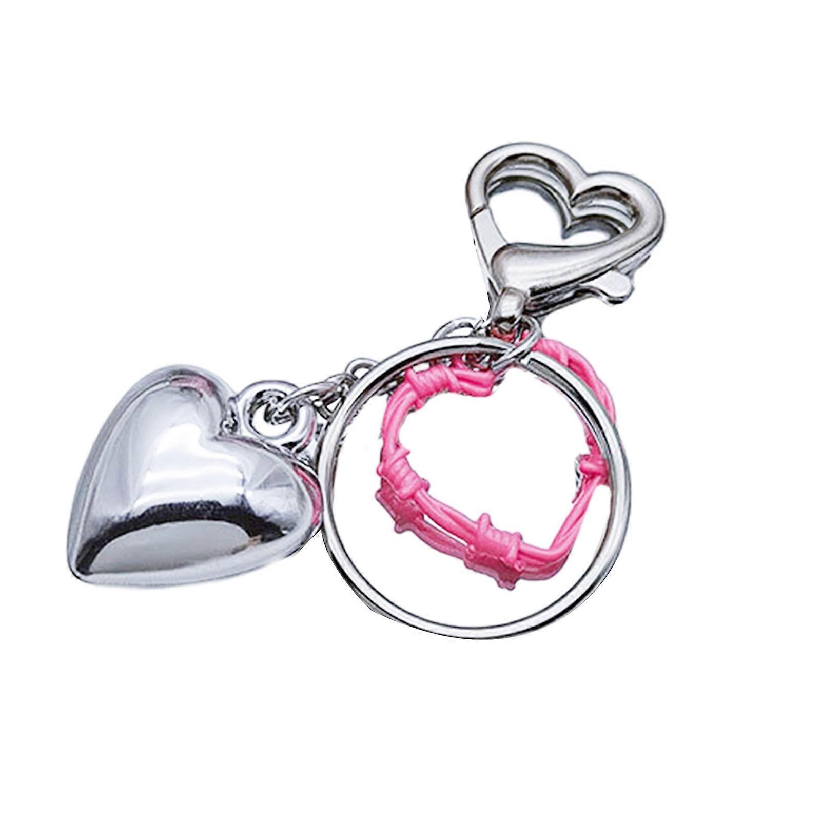Porte-clés Harajuku Y2K en forme de cœur et de papillon pour femme, pendentif tendance et tendance, vintage, esthétique, cadeau