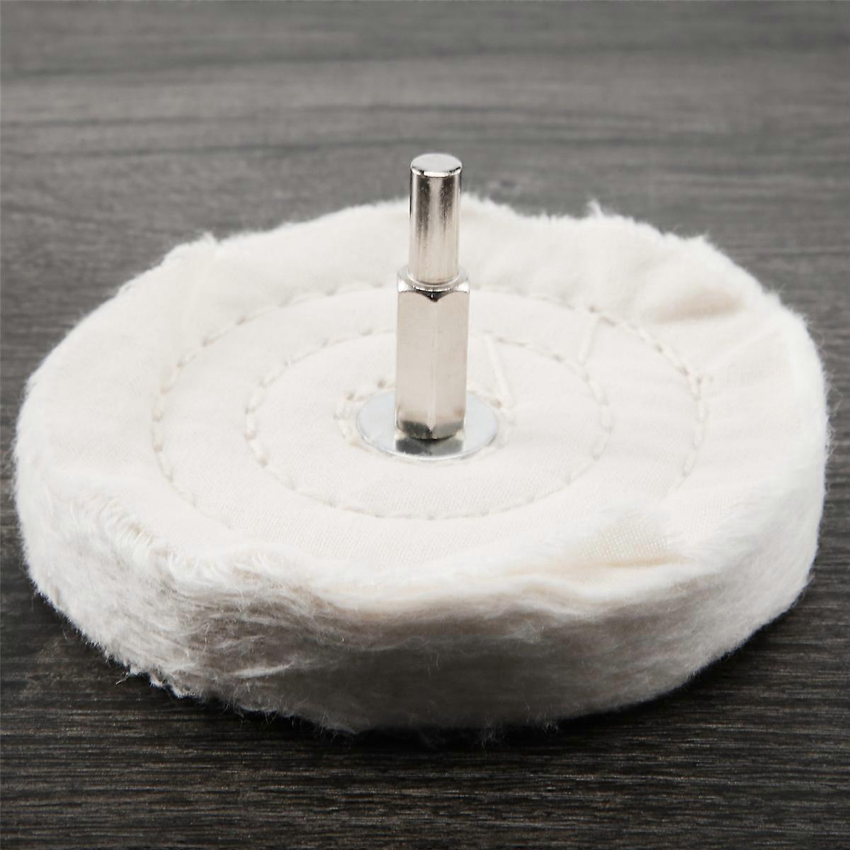 Almofada de polimento de pano de 4 polegadas e 100 mm para furadeira elétrica/bateria, polimento e lixadeira