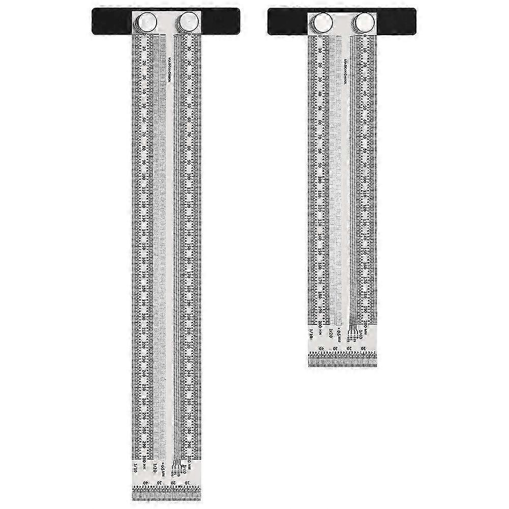 200mm and 300mm High-Precision T Square Ruler, Ultra Precision Marking Ruler, Stainless Steel T Typ