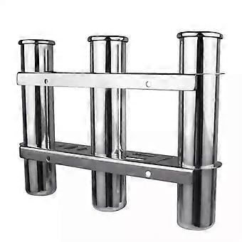 Fishing Rod Holder 3 Tube Steel Fishing Rod Holder Marine Yacht Boat Hardware