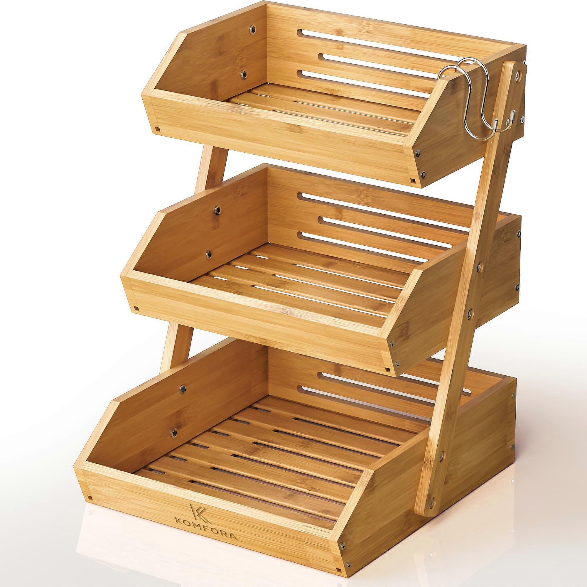 Fruit Basket Premium Easy-to-Assemble Countertop Organizer for Kitchen, Large Capacity, Durable Material, Modern Design