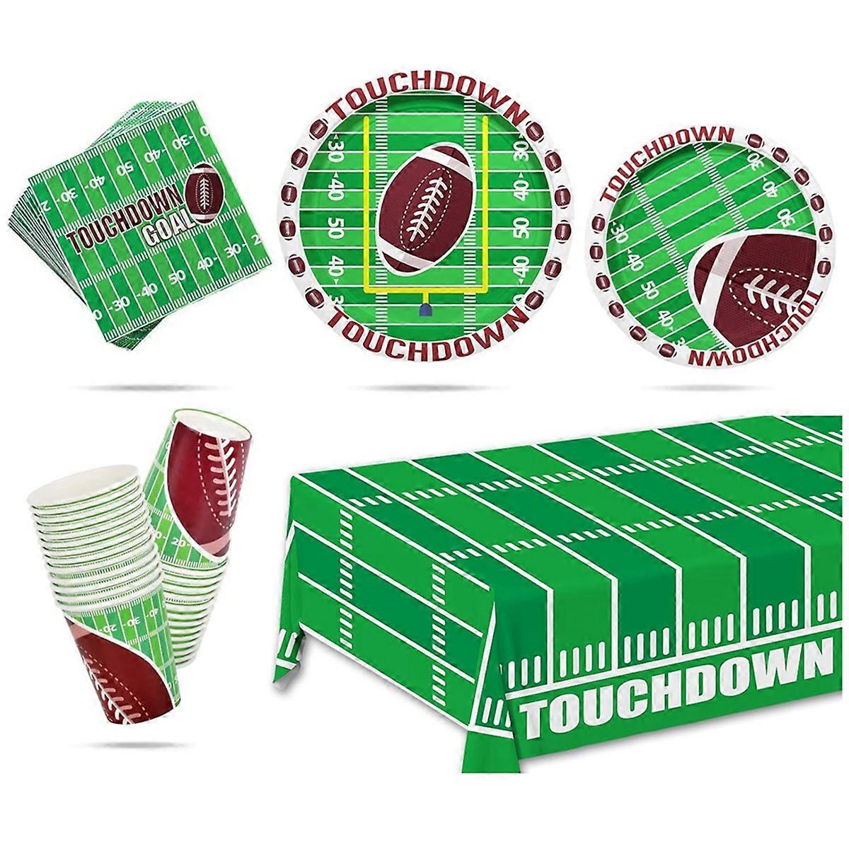 101Pcs Football Themed Tableware Set Football Party Set