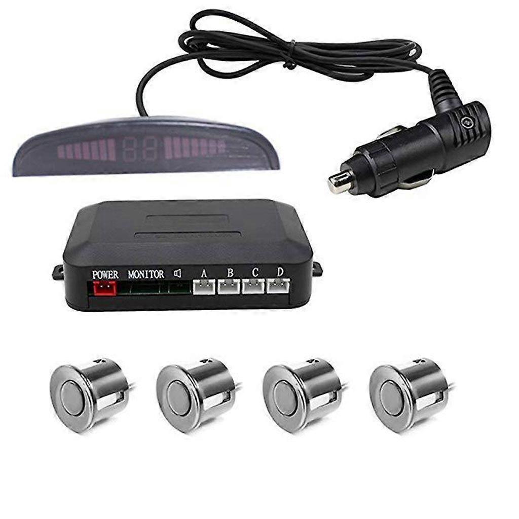 LED Reverse Aid Backup-Radar Display 4 Parking Car Parking Sensor System Kit
