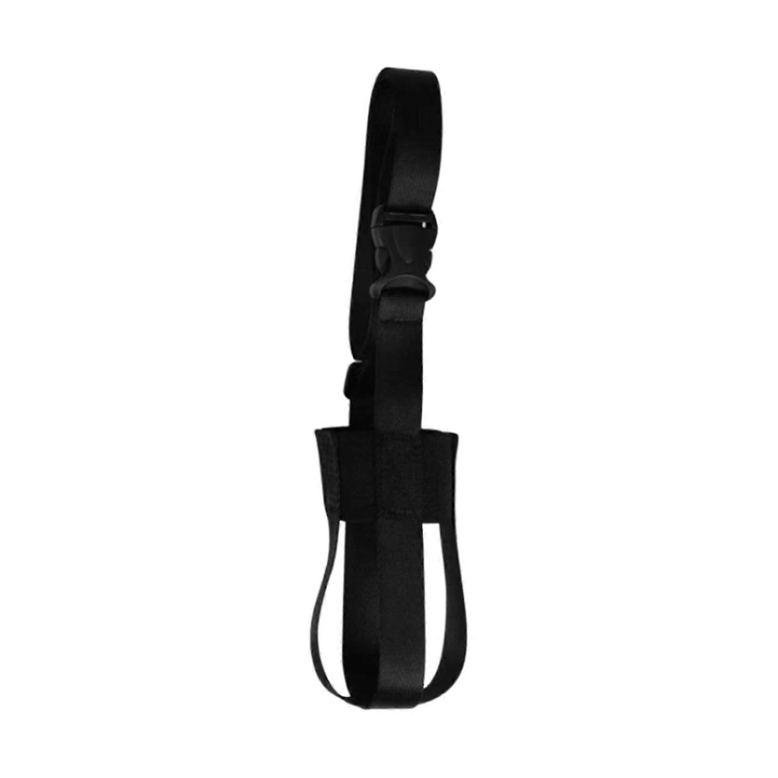 Water Bottle Carrier Holder with Shoulder Strap Width 7cm Black
