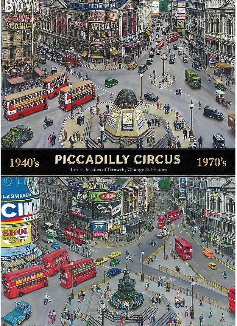 Gibsons Piccadilly Circus Through the Decades Jigsaw Puzzle (1000 Pieces)