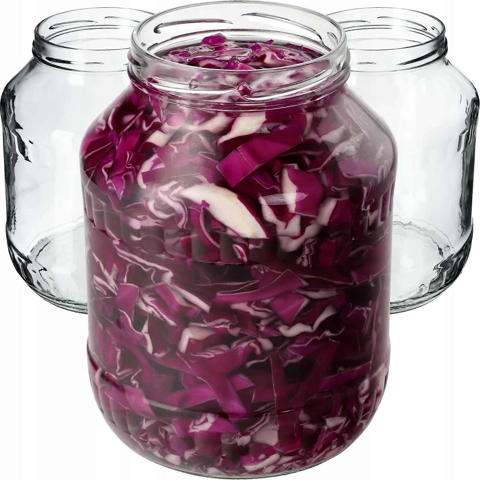 KADAX 8x Jar Glass Jar 1.7L jars for preserves cucumbers tinctures honey