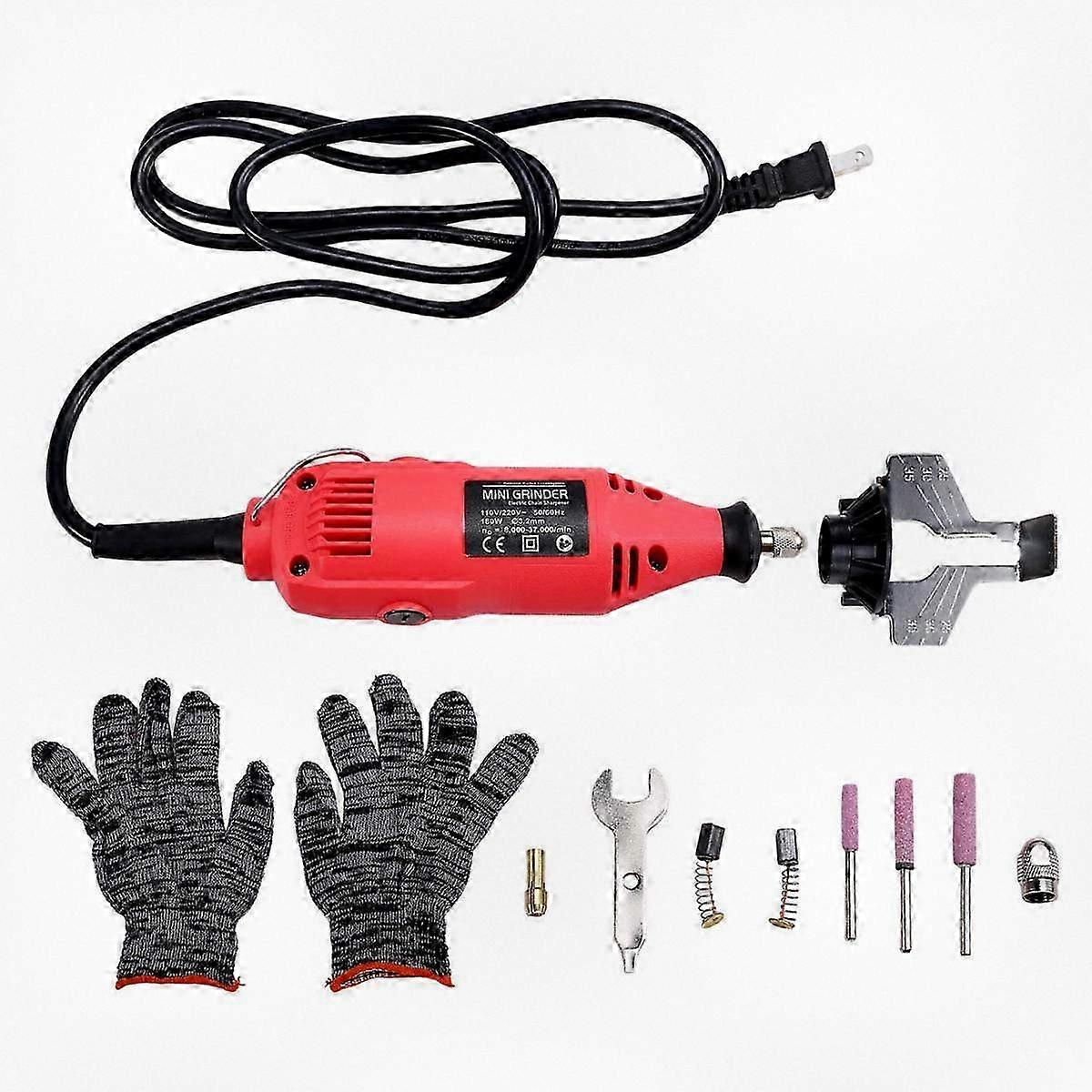 180W 5-Speed Electric Chainsaw Sharpener Grinding Tool with US Plug