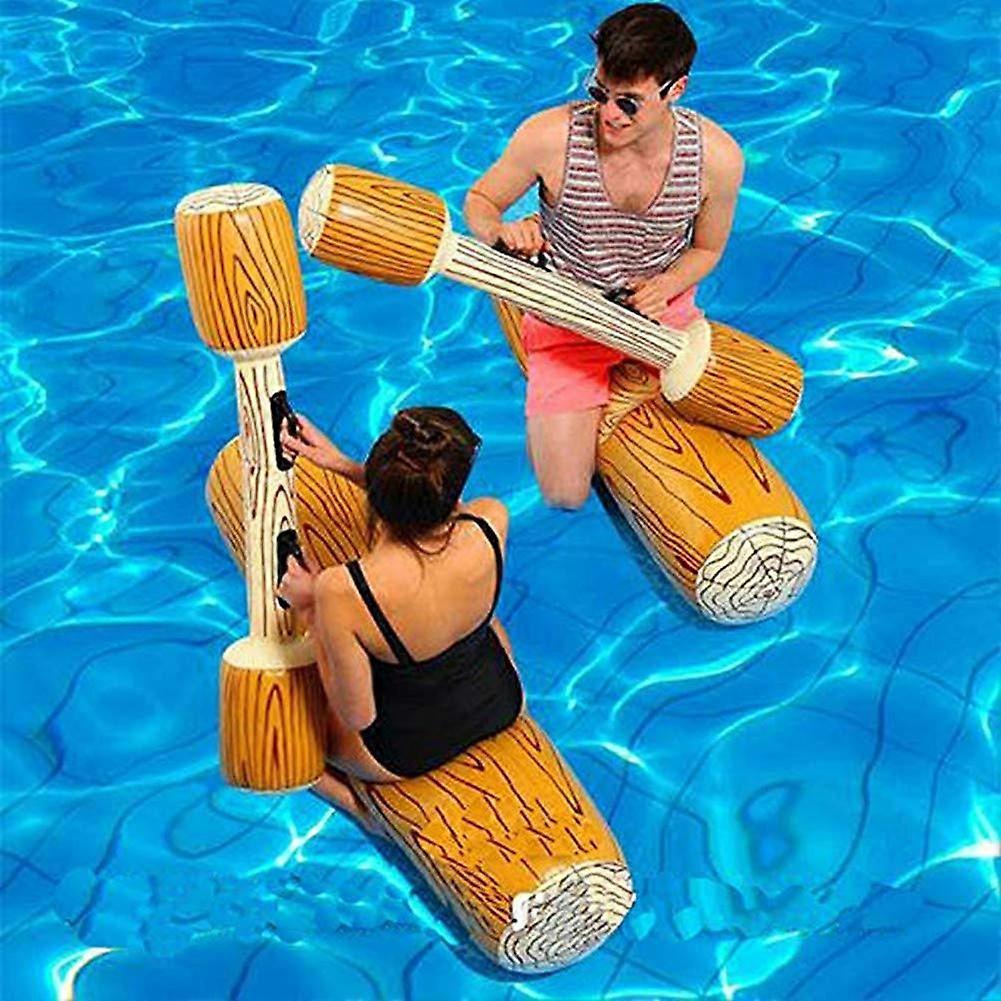 4 pieces of swelling floating rows of toys, adult pool children party water sports games stump raft toys