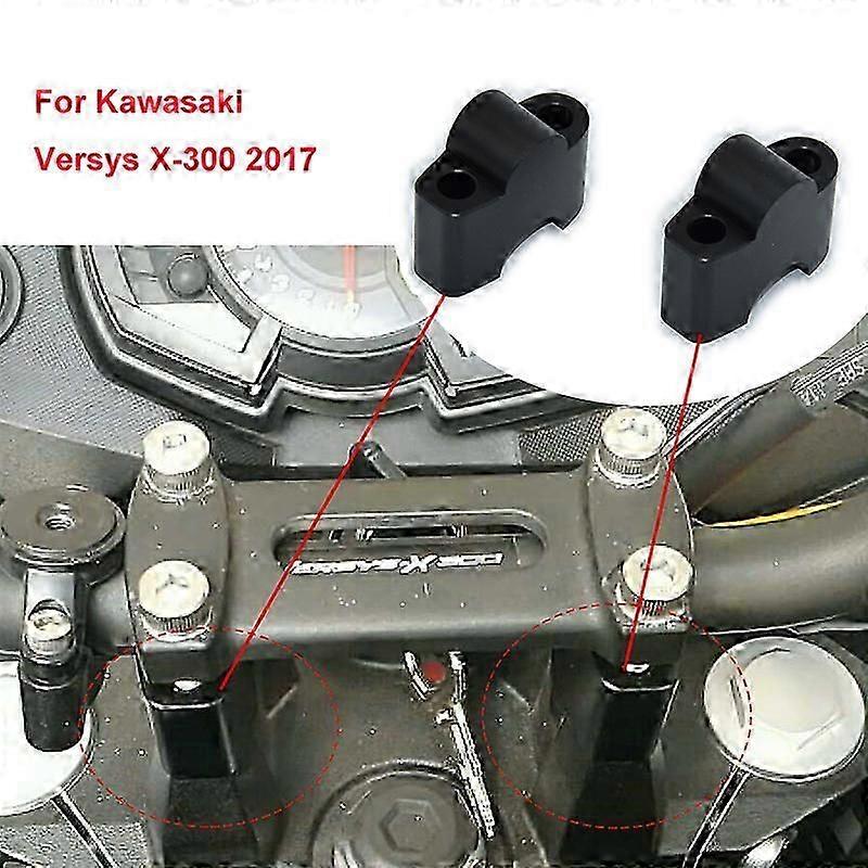 For Kawasaki Versys X-300 Versys-x 300 2017 Motorcycle Handlebar Riser Height Up Adapters Clamp Extend Handlebar Handlebar Riser