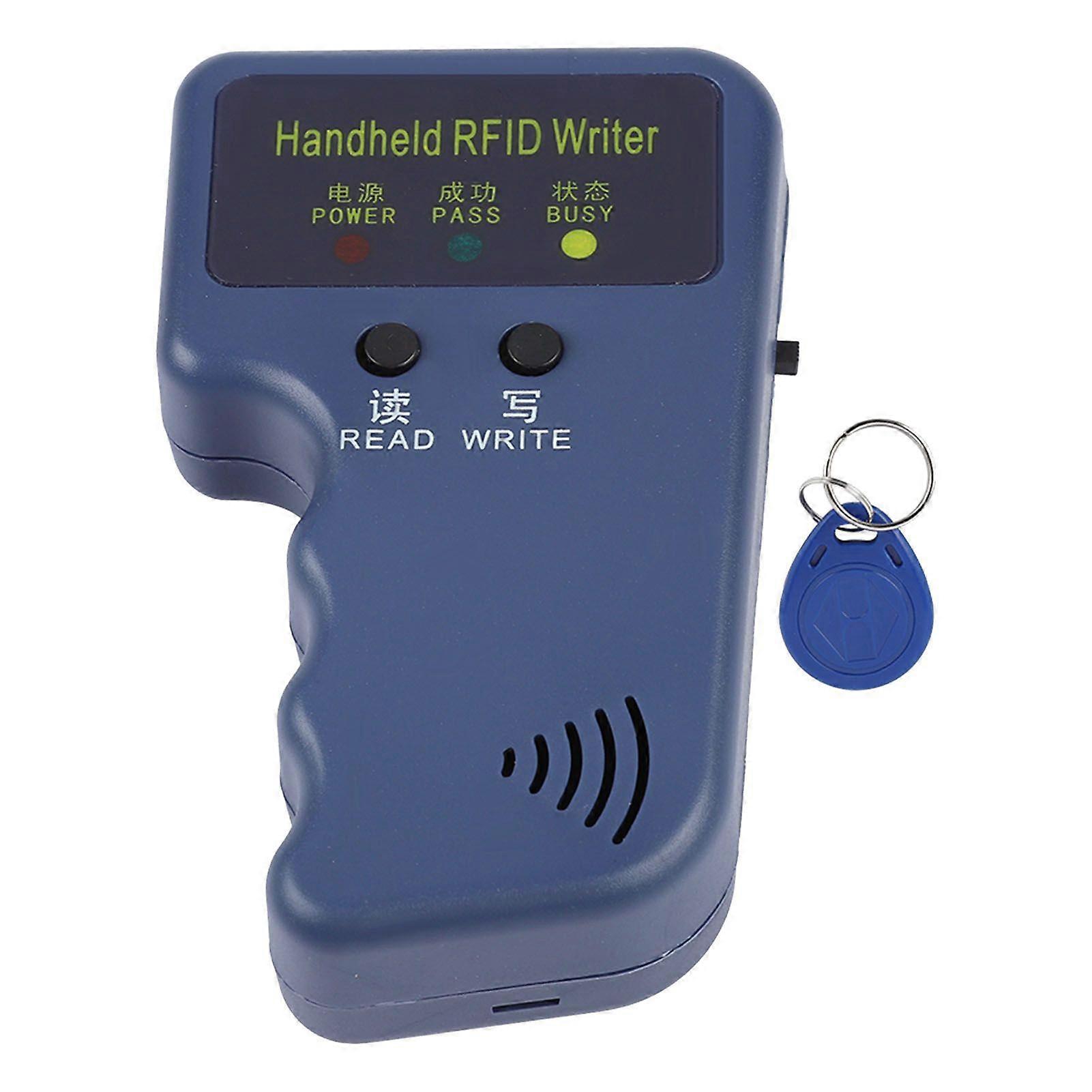 125KHz EM4100 Portable Handheld RFID ID Card Copier Reader Writer Duplicator Keyfob