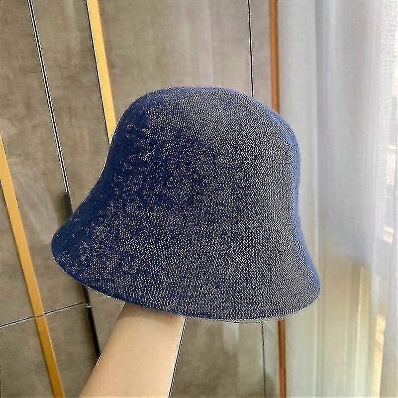 Panama Warm Winter Bucket Wool Hat For Teens