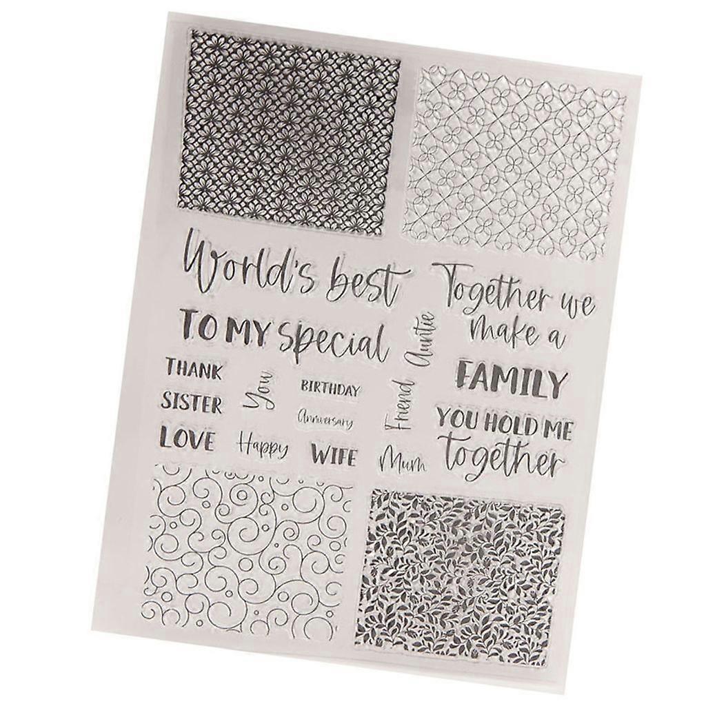 Decorative Background Silicone Stamp for Card Making Scrapbooking Journal