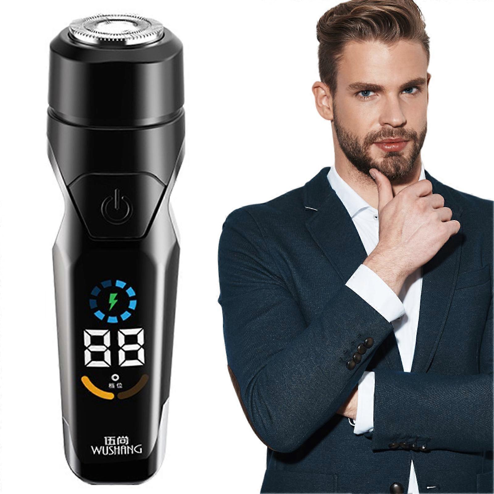 Portable Cordless Electric Razor Powerful Sharp Reciprocating Shavers