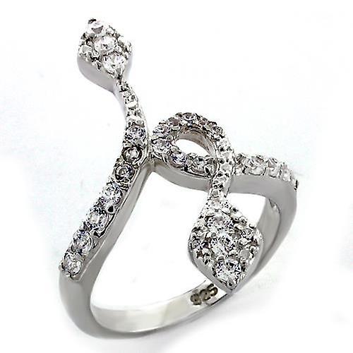 Sterling Silver Ring AAA GRD CZ Clear LOAS1107 for Women Style High