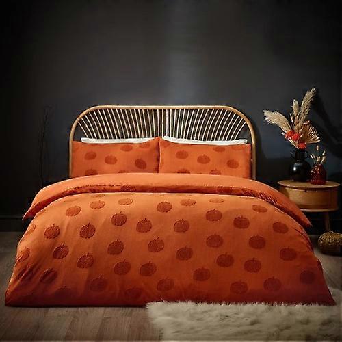 Parure de lit en coton tufté motif citrouille Furn