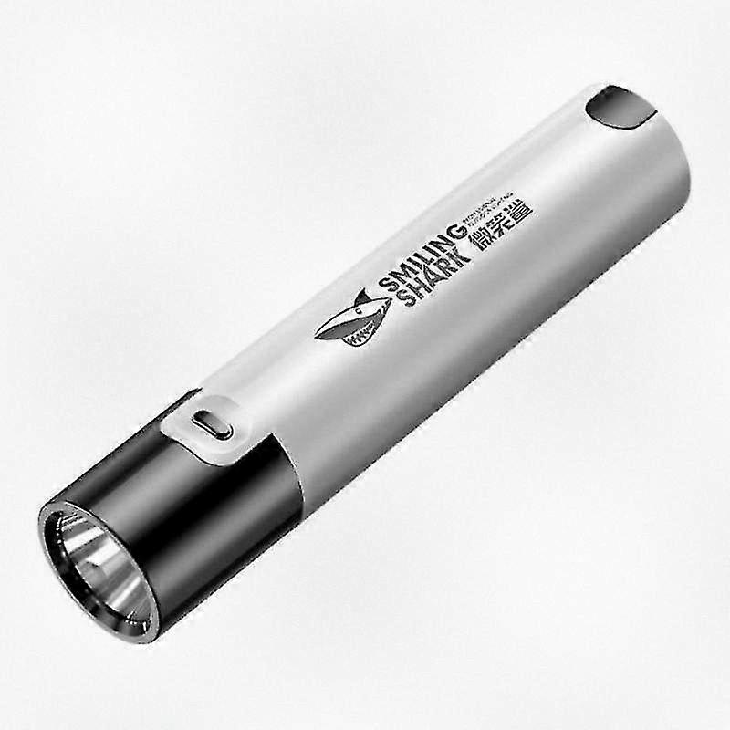 Smile Shark Mini LED Flashlight Compact Portable Strong Side Light for Walking Daily Use