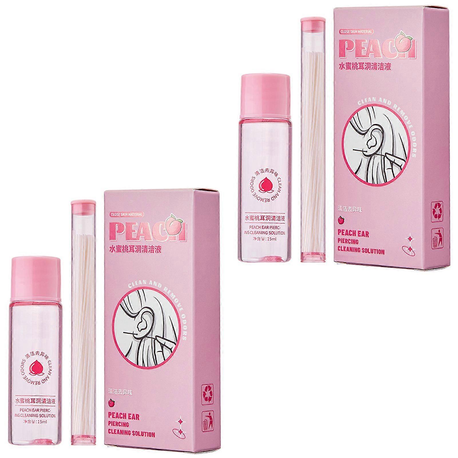 Piercing Aftercare Spray Ear Hole Cleaning Solution Set for Adults Easy Odor Removal and Ear Wax Care