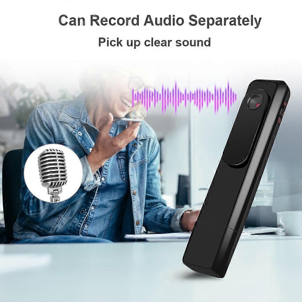 1080P Mini Video Camera - Portable Clip-On Pocket Camera with USB and Long Battery Life
