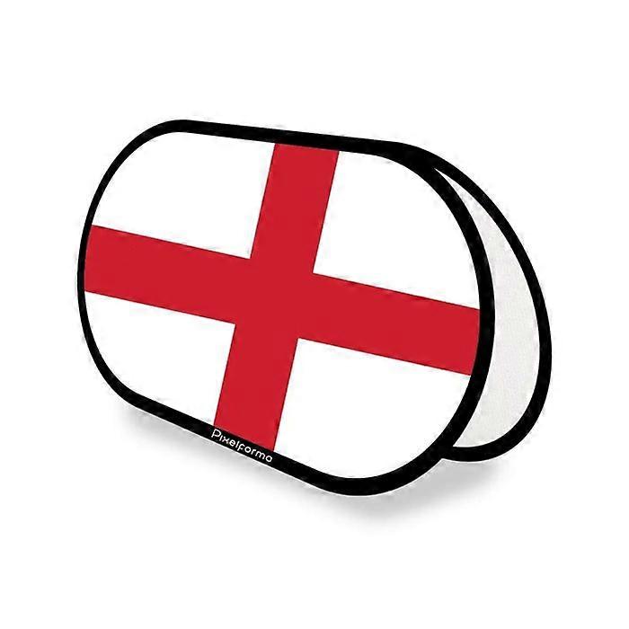 Oval Flag - England - 70 x 120 cm - Polyester - Printed front/back - Foldable retractable