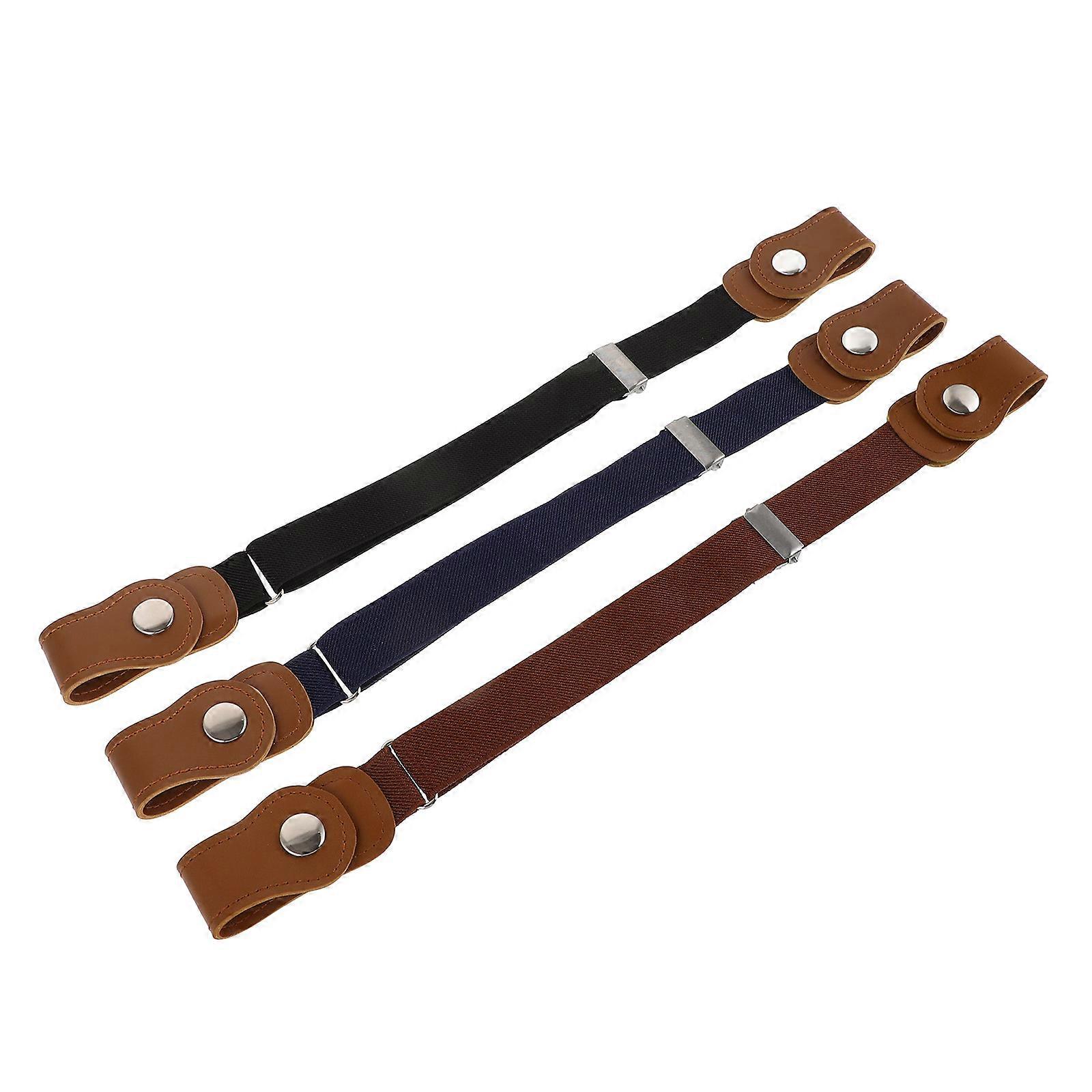 3pcs Stretchy Elastic Waist Belts for Boys – Comfortable Fit for Dresses, Jeans & School Uniforms