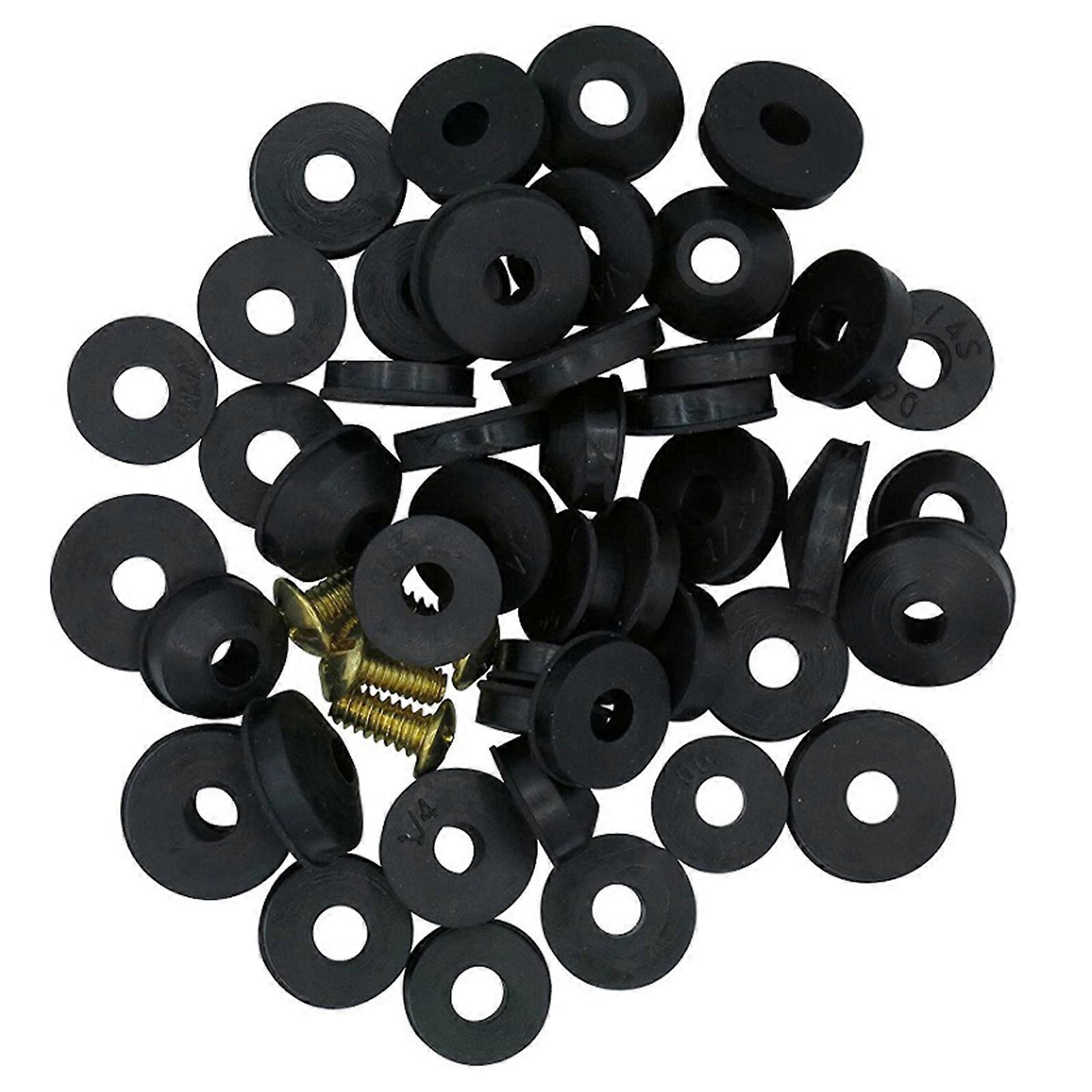 Comprehensive 58PCS Rubber Washer Set for Faucets Includes Flat and Types with Sturdy Fixing Screws Performances