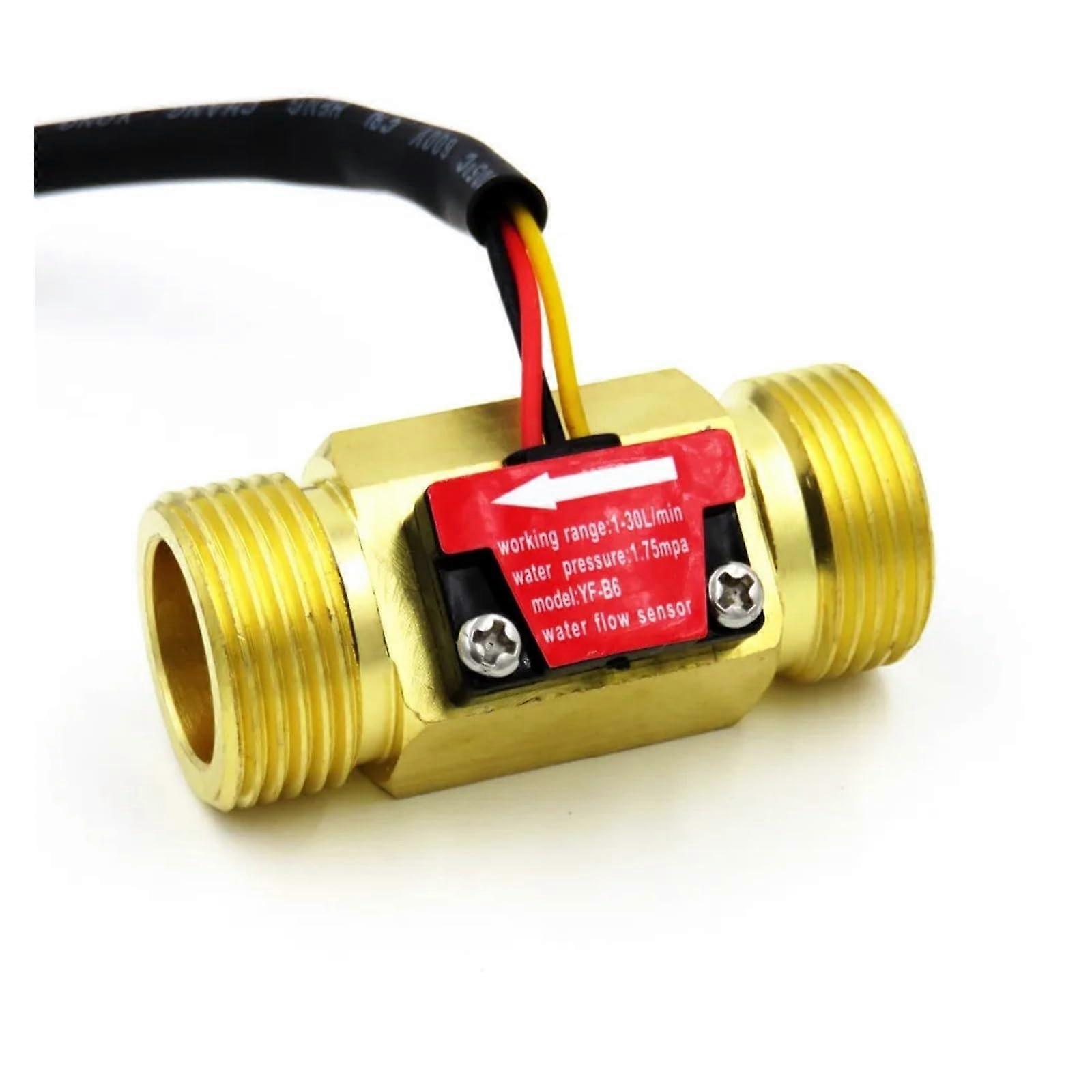 YFB6 G3/4' Water Turbine Flow Meter 130L/min Turbine Flow Sensor Flow Meter