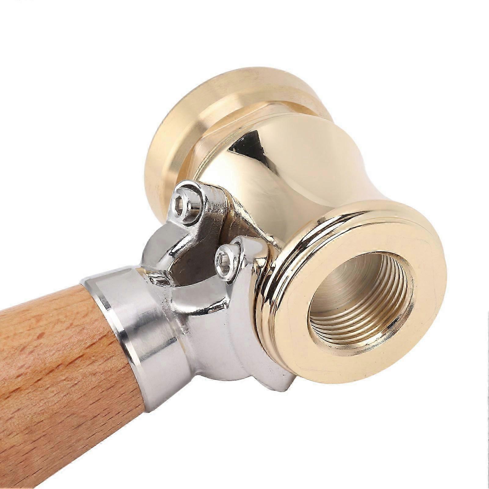 Woodworking Chisel Mallet Beech Wood Carpenter Hammer With Replaceable Solid Brass Head For Flooring Diy Crafts