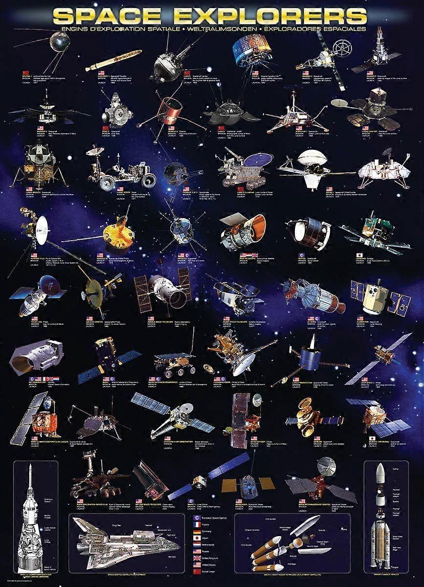 Space Explorers 1000 Peças Puzzle
