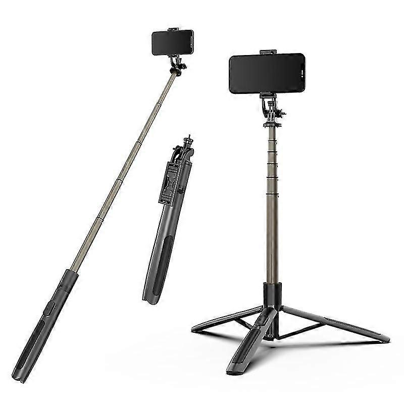 Q06 Multi-function 1.56m Telescopic Handheld Bluetooth Selfie Stick Tripod Stand With Shutter Remote