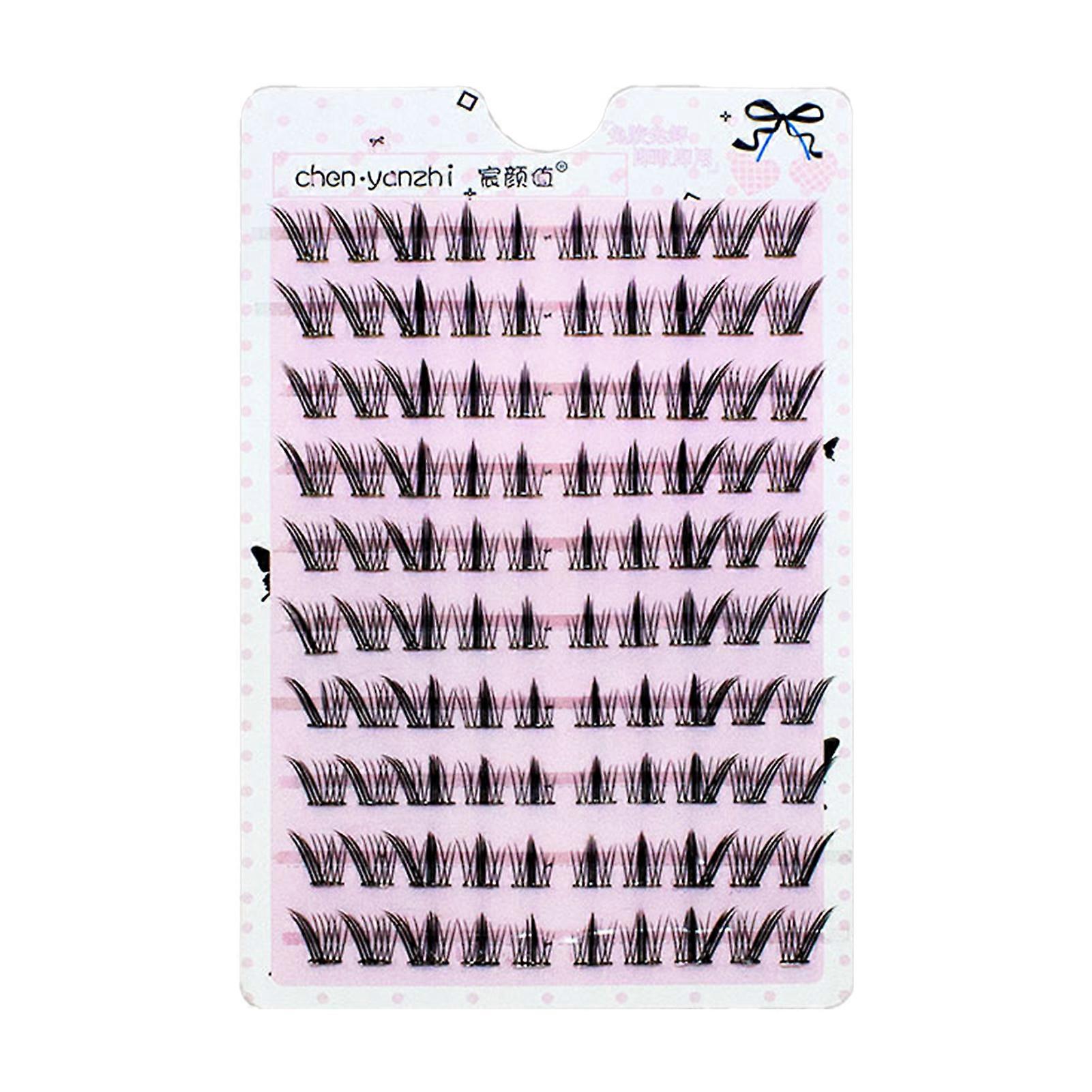 Thin Band Pre-glued Eyelash Clusters Natural False Lashes Extension