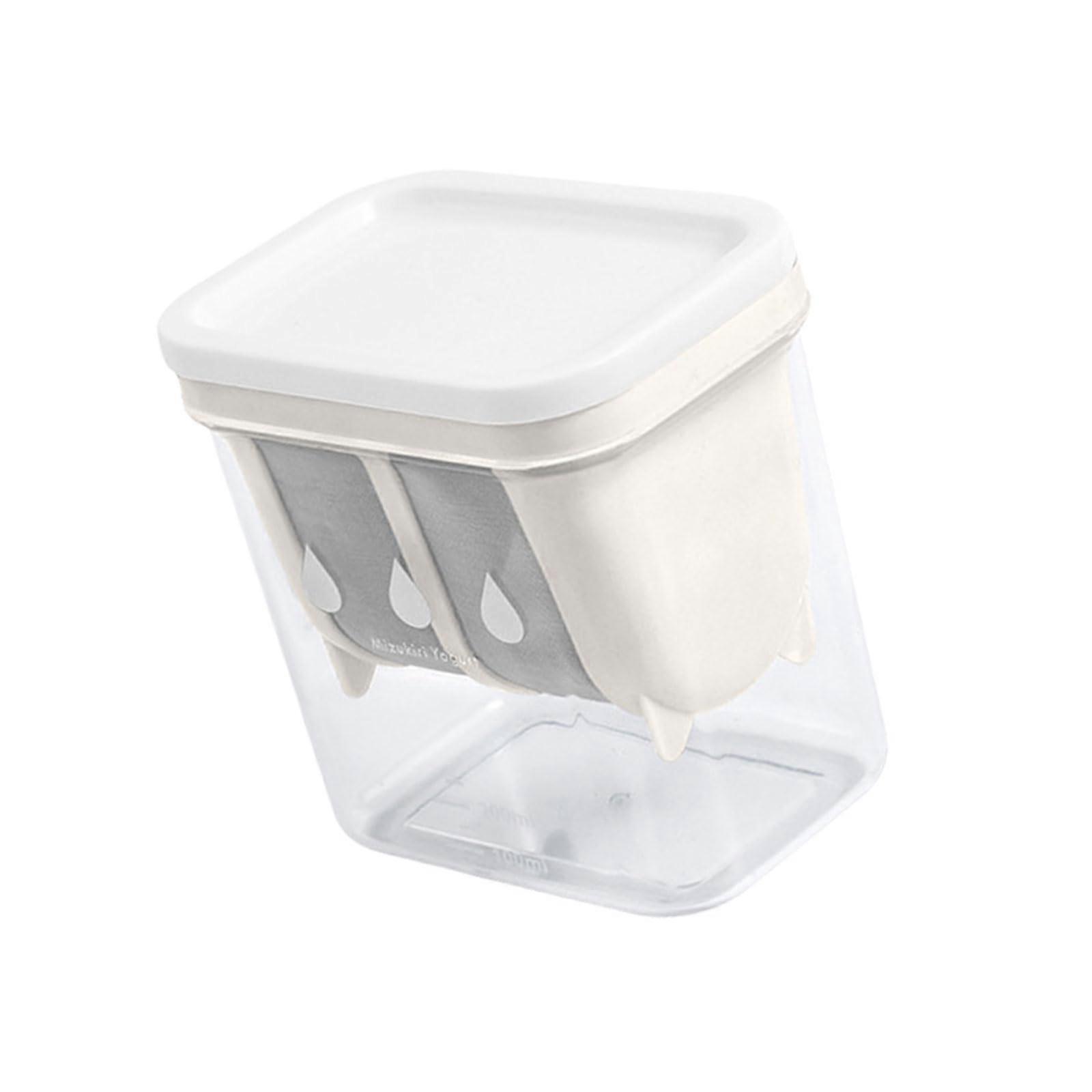 Easy Clean Yogurt Filter, Kitchen Accessories, for Home Chefs and Yogurt Lovers, Improves Taste, Daily Use Square White