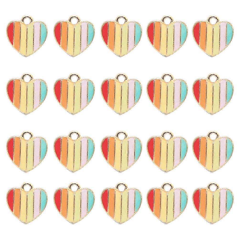 Creative Flat Heart Charms, Alloy Material, Perfect for Decorative Projects