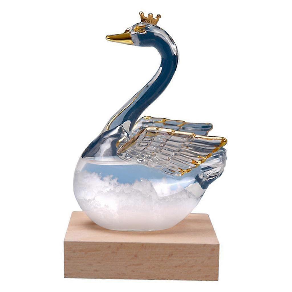 Glass Weather Barometer Forecast Goose Glass Weather Station Liquid Barometer Desktop Decorative Bottle