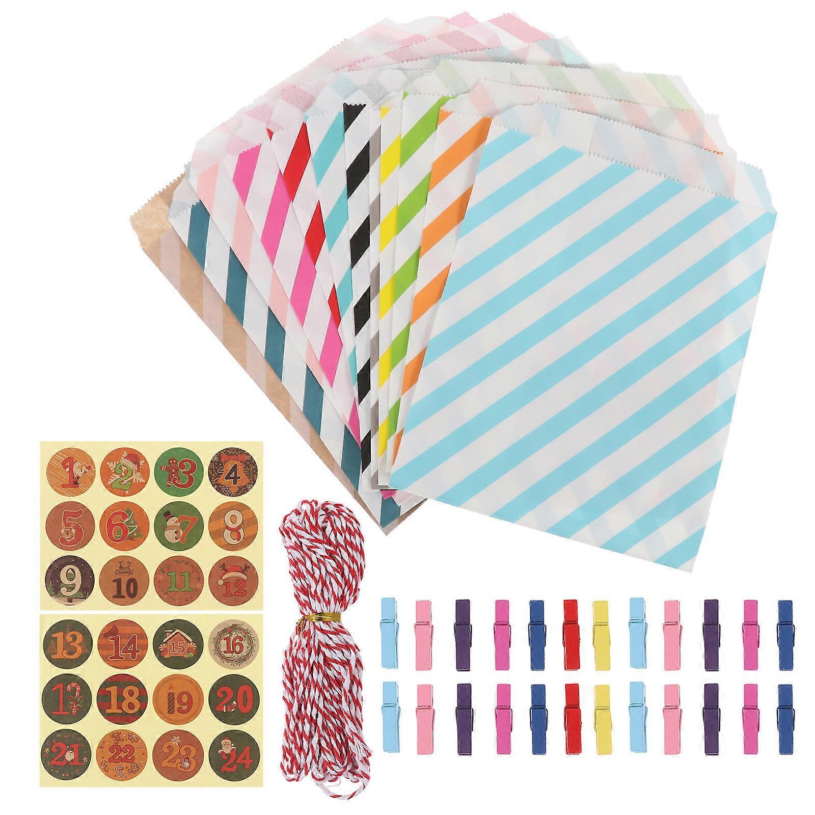 Paper Bag For Biscuits Convenient Design Christmas Baking Paper Candy Bags 18X13CM Greaseproof 1Set