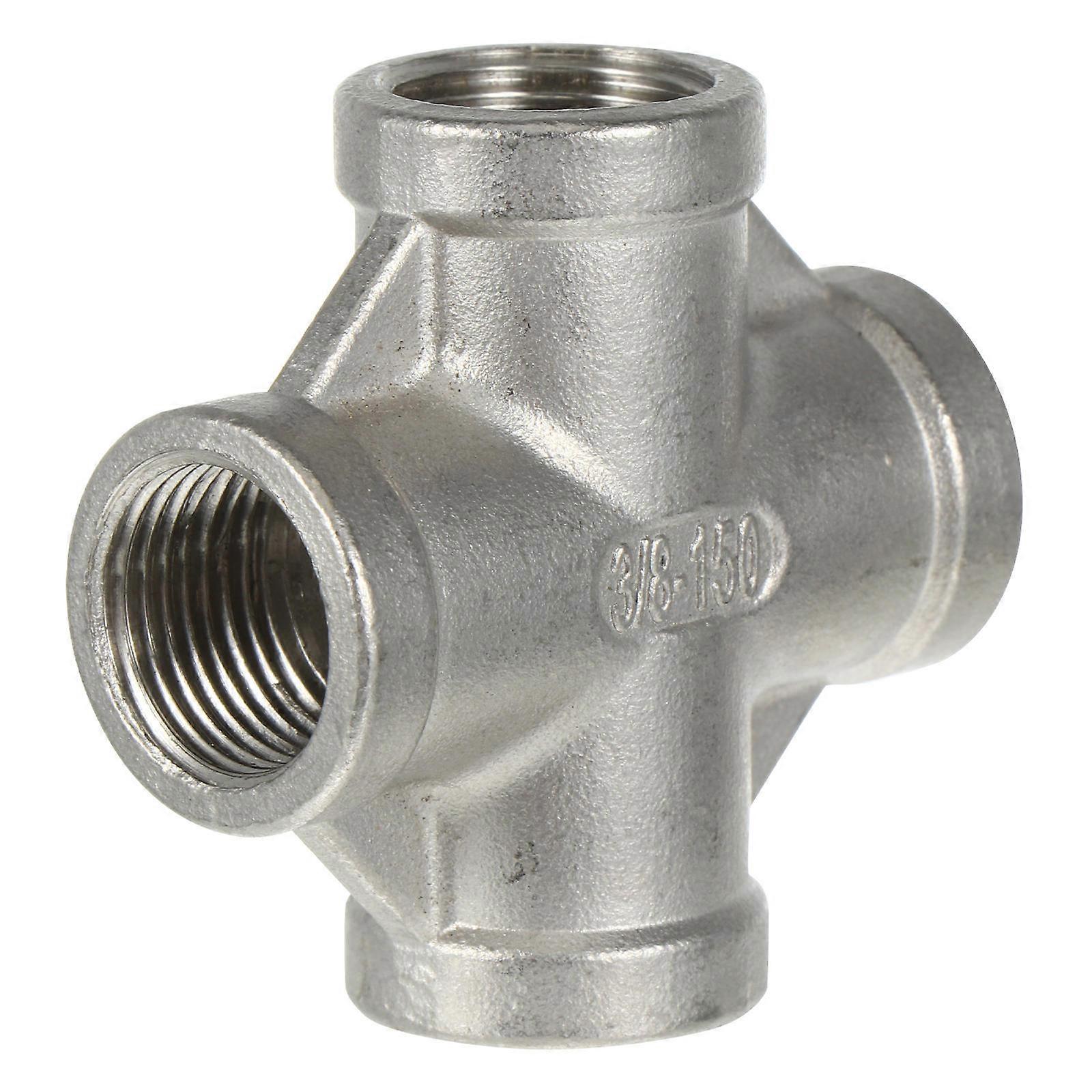 Four Way Pipe Fitting Joint Stainless Steel Connection for Pipe with 1 Pc