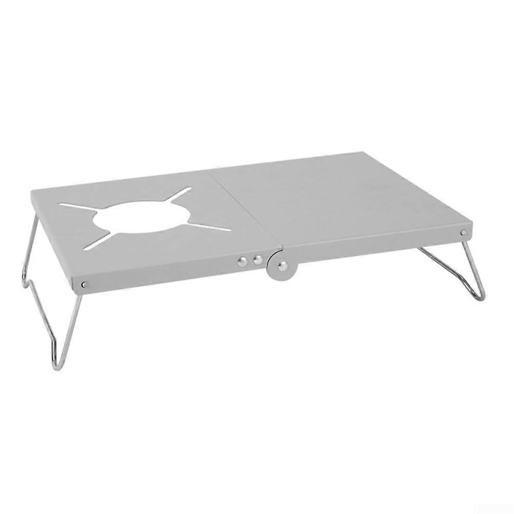 Essential Portable Aluminium Camping Table Lightweight Folding Design Silver Compact Foldable Outdoor Table