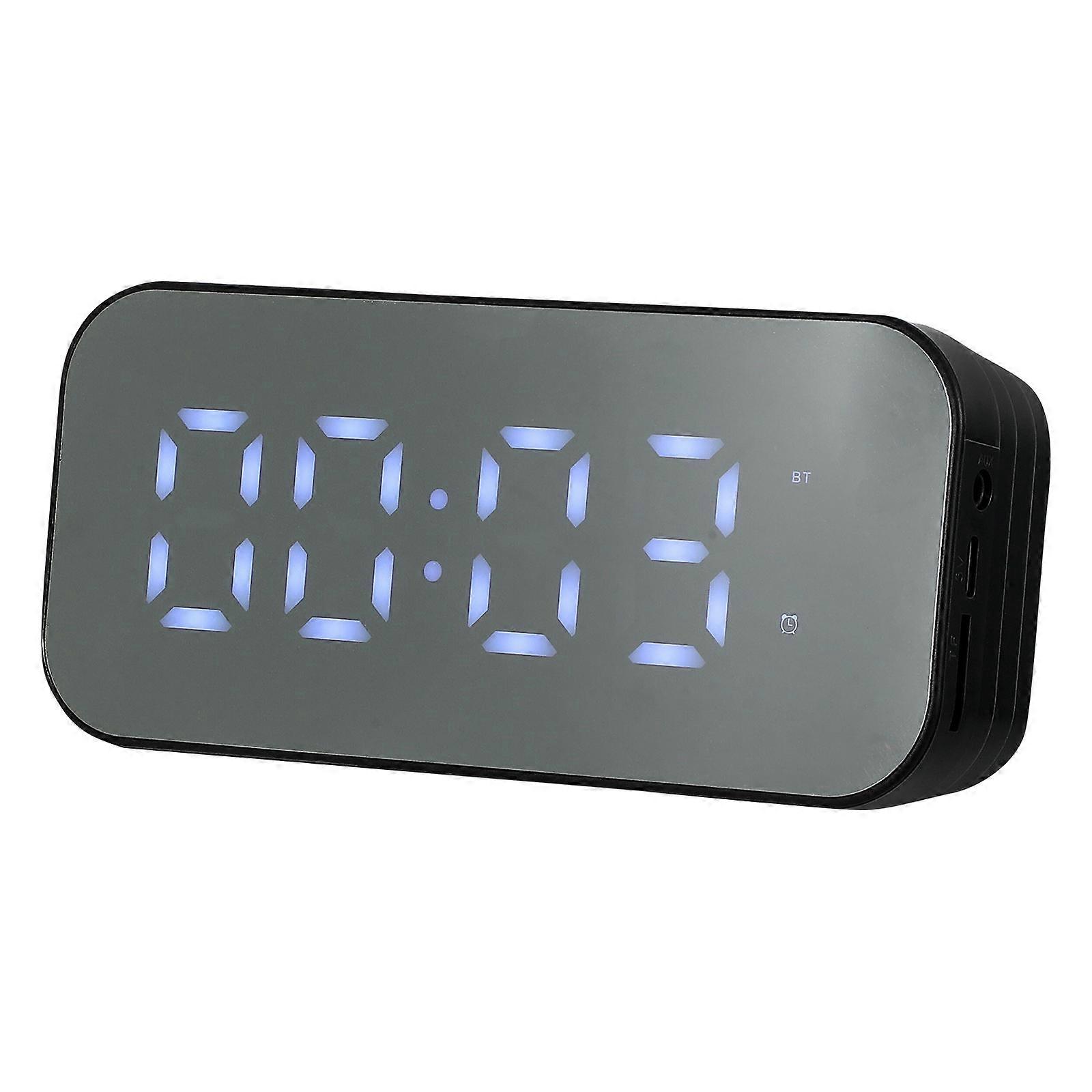 Dimmable Alarm Clock Mirror Screen Square Shape For Study 1Pack