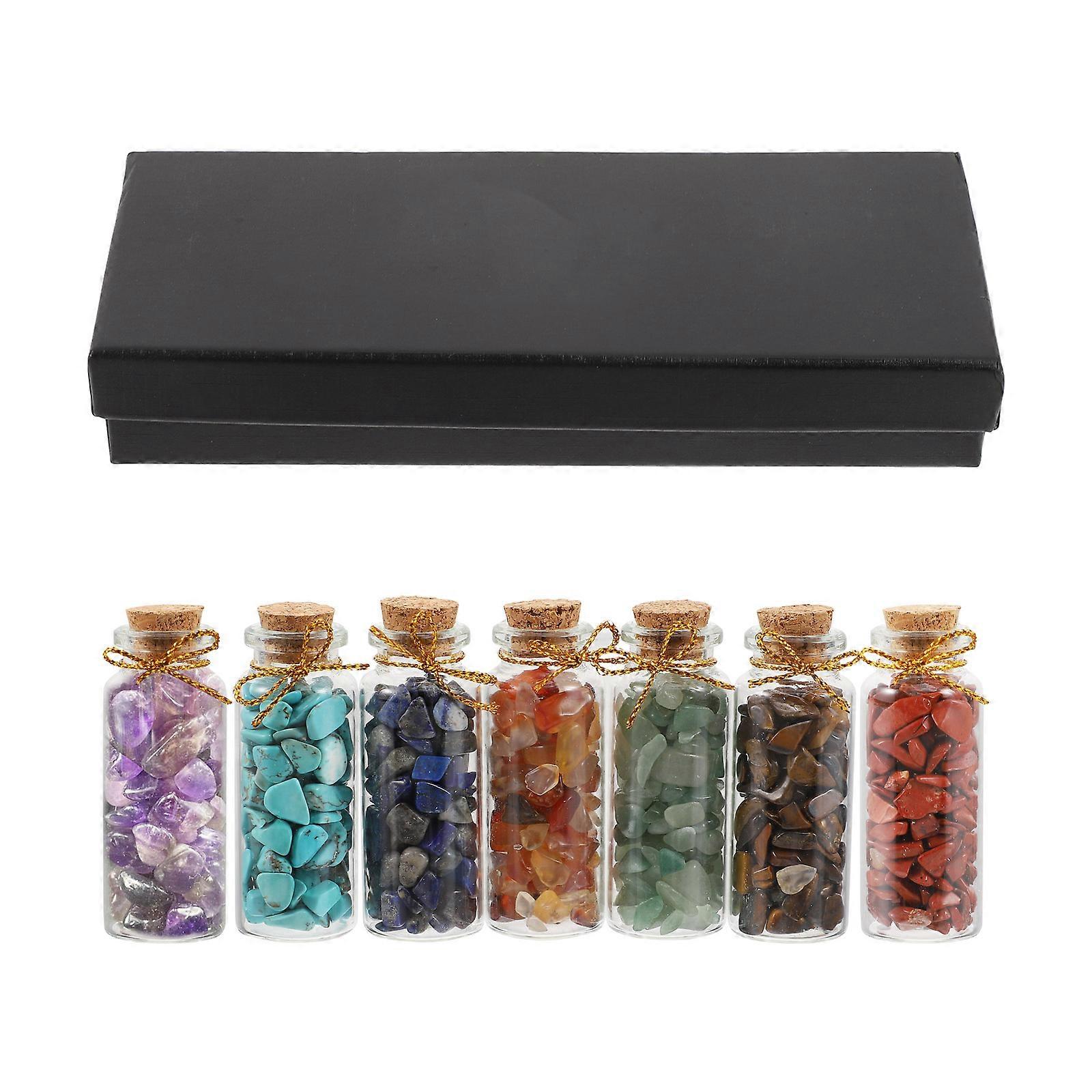 7Pcs Decorative Wishing Bottles for Home Office Craft Projects Assorted Color