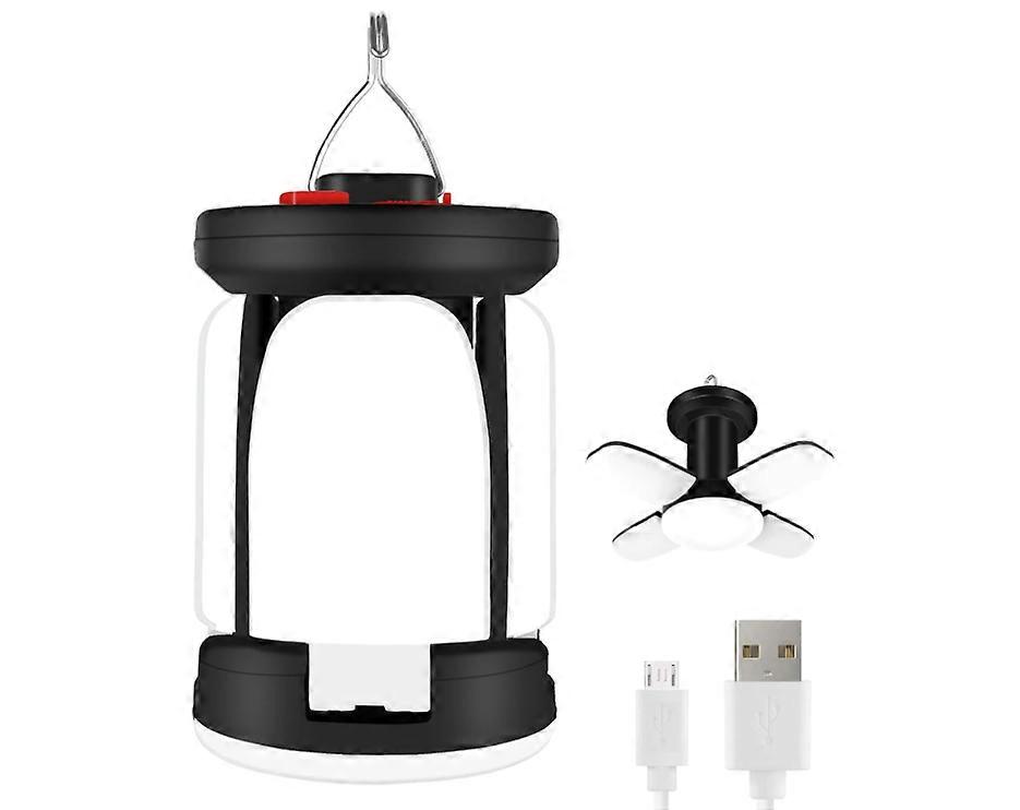 Camping Lantern, Camping Lights Lamp - 6 Light Modes 60 LED Super Bright LED Tent Light 10+ Hrs Battery Life for Camping, Emergency, etc.(Black)