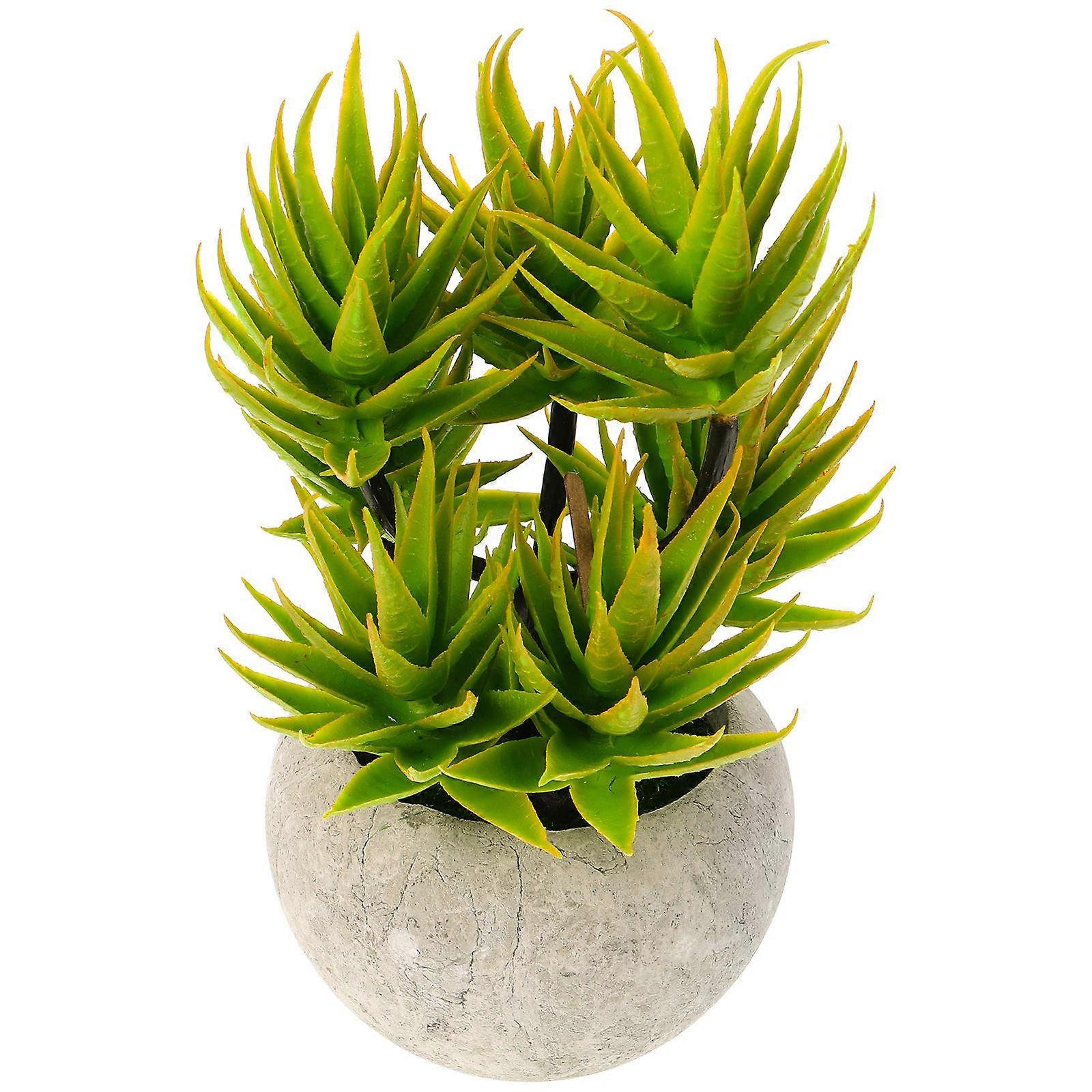 Indoor Decoration Artificial Bonsai Tree Realistic Greenery for Vase Home Decor 20x10cm Orange Round Ball Shape 1Set