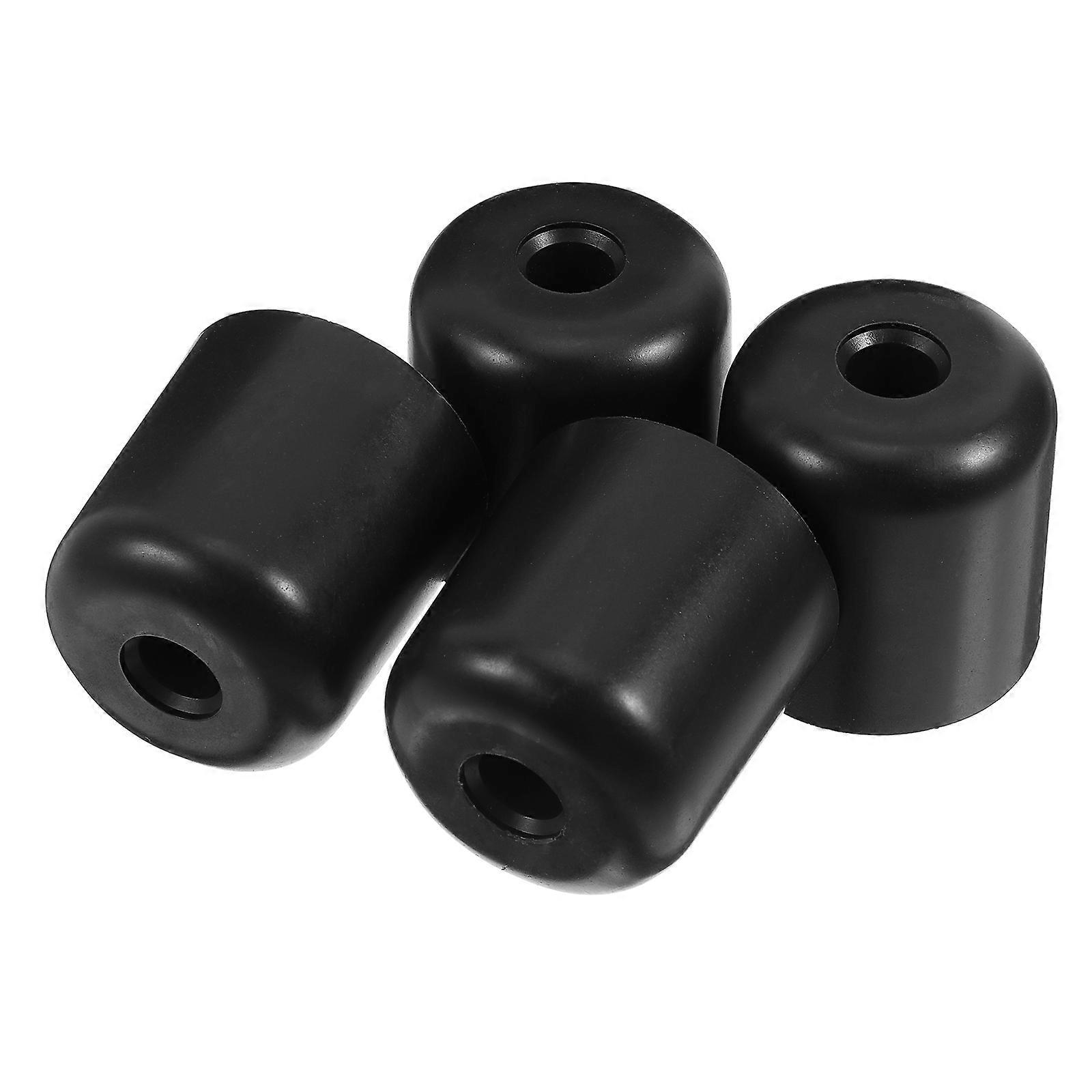 Furniture Legs 2 Inch Black Plastic Round Tapered For Sofa Table Bed Replacement 4Set Modern Stable Support